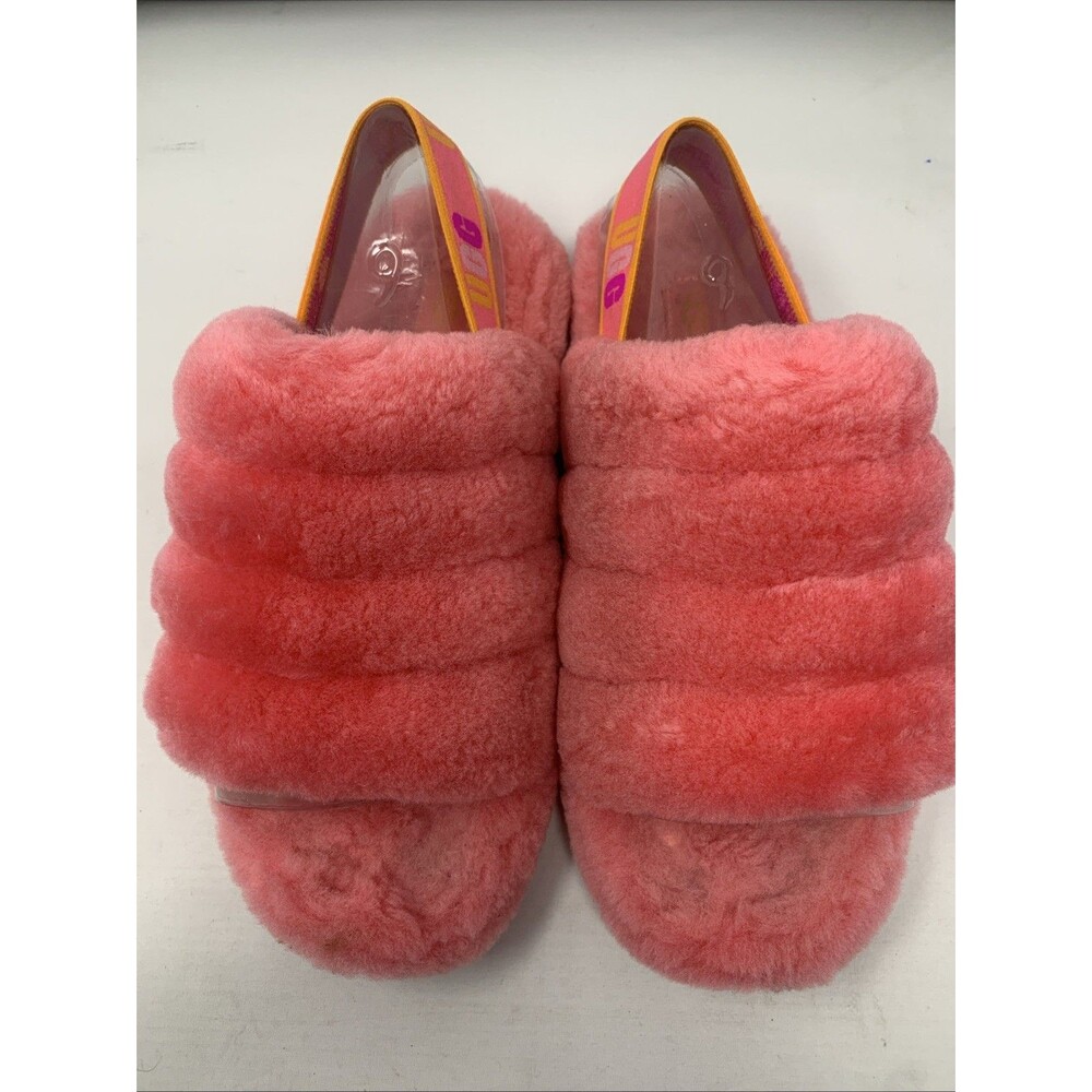 UGG Fluff Yeah 1117429K-SSMLT Slippers US 6 Strawberry Heel Strap Slide